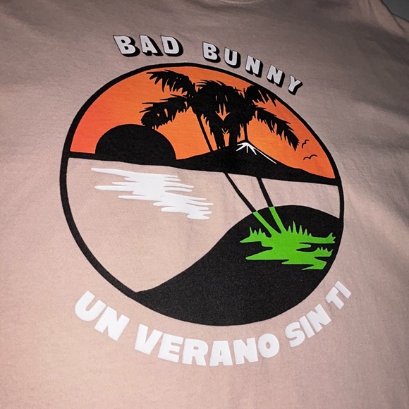 Bad Bunny Other - Bad Bunny Un Verano Sin Ti Concert T-Shirt Unisex Size XL Beach Palm Trees